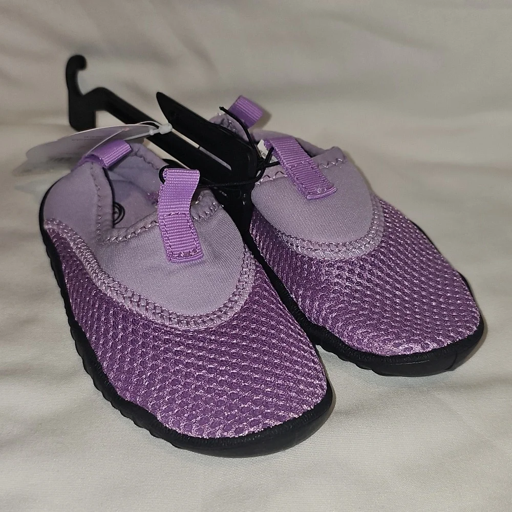 Wonder Nation Toddler Girls Size 7/8 Purple Water Shoe New